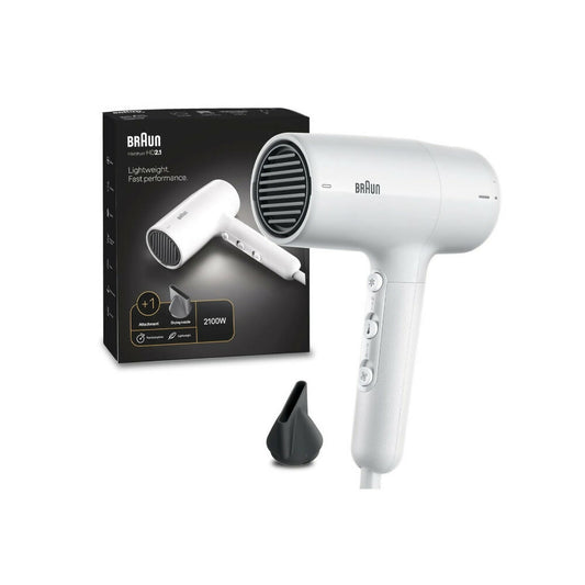 Braun Hair Dryer 2100W, White, BRA-HD210SDE