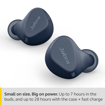 Jabra, Elite 4 Active Navy True Wireless Earbuds With Active Noise Cancellation