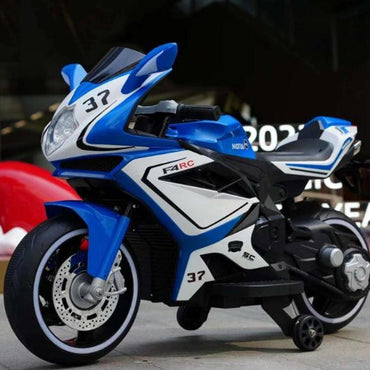 Cool Gift, Kids Ride On Motorcycle, 3 Wheel Kids Motorcycle W/ Training Wheels, Head Light, Music 1888, Available in Different Colors