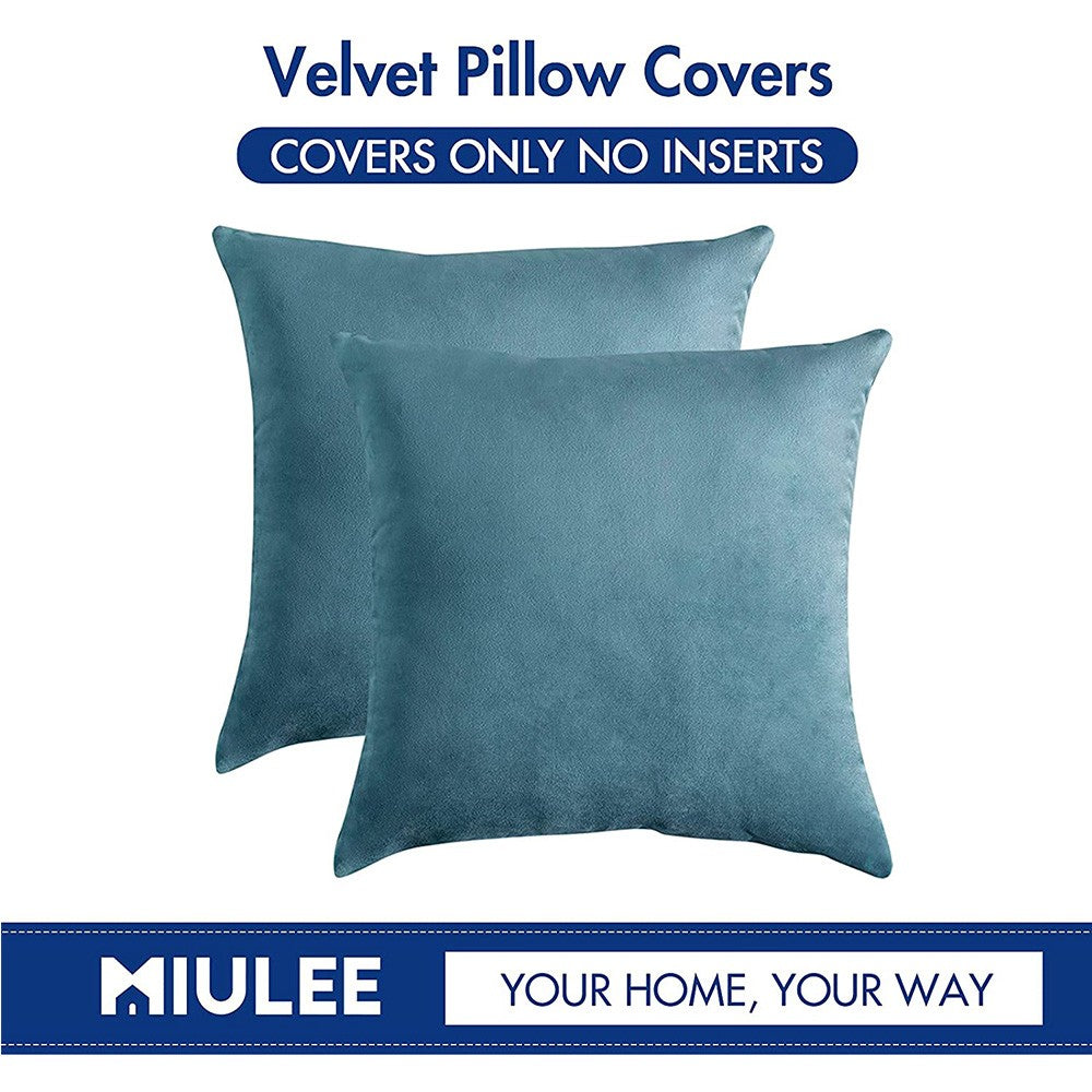 Cool Gift, Velvet Pillow Decorative Square Soft Solid Cushion Sb032, Available in Different Colors