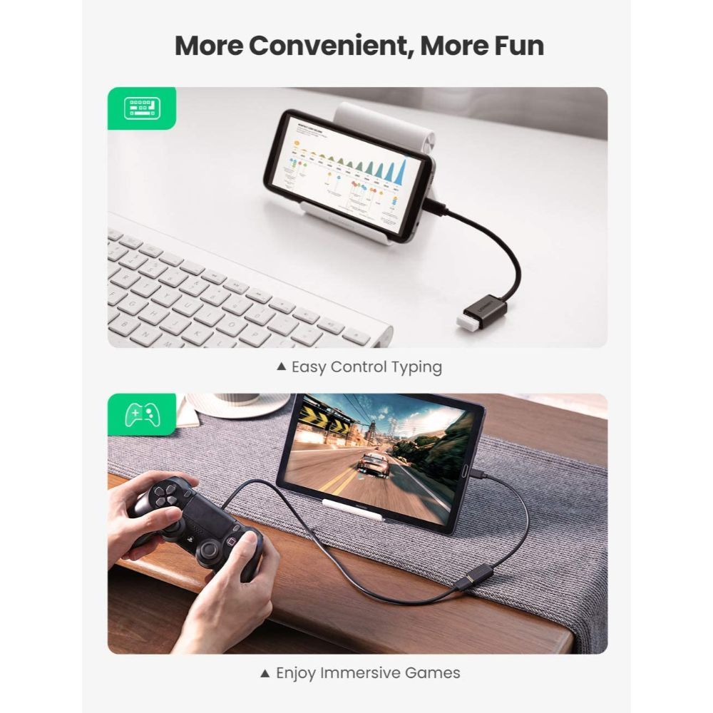 Ugreen, Otg Cable Micro USB Male To USB Female