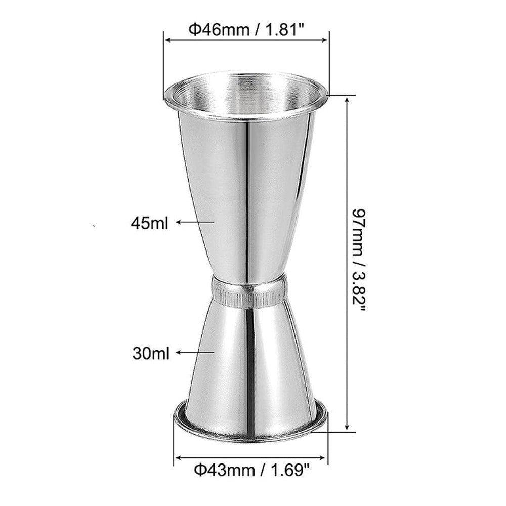 Cool Gift, Stainless Steel Double Cocktail Jigger, Bar Shaker Tools, Available in Different Sizes