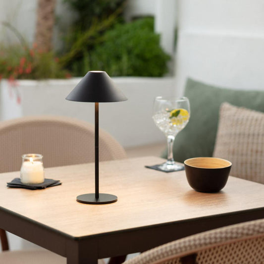 Black Wireless LED Table Lamp 35 cm, 3 Adjustable Lights, Durable Metal, SK1951425