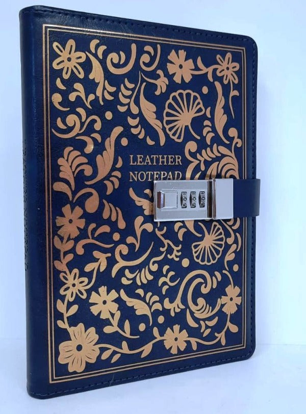 Mascube, Leather Notebook A5 Lined With Digital Lock 120 Sheets-80Gr #Cpnb07-01, Available in Different Colors