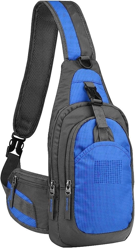 Mascube, Sling Bag With 2 Pockets 36X17Cm#Cpnj07-12/Bl Blue