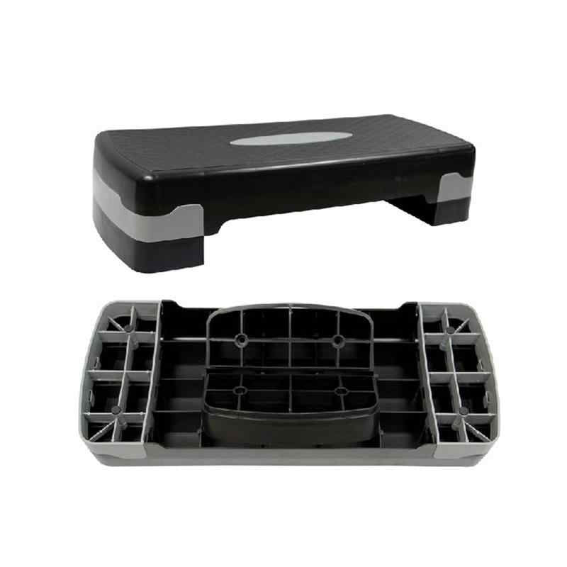 Sports Yours, Fitness Aerobic Step Adjustable Black & Grey