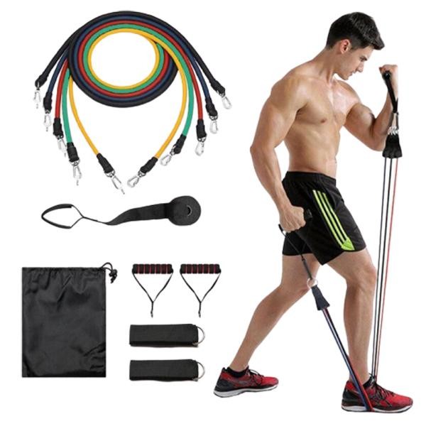 Sports Yours, Exercice Resistance Bands Kit With Door Anchor (10PC BAND SET)