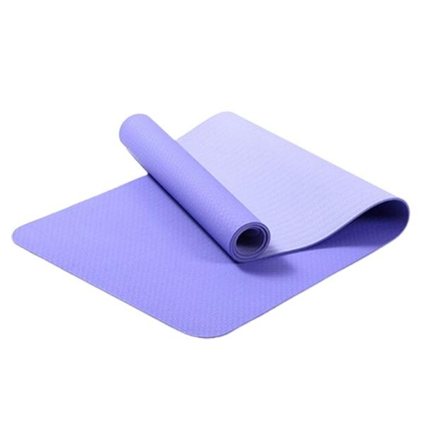 Eco Friendly, Yoga Mat Exercise Fitness TPE Eco Friendly Non Slip Dual Layer Red 0.6 cm
