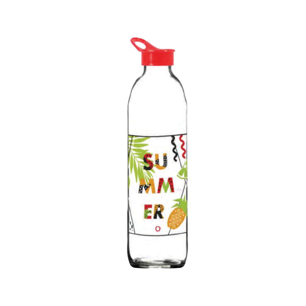 Herevin, Decorated Water Bottle 1Lt Water Melon Red, 111755-001