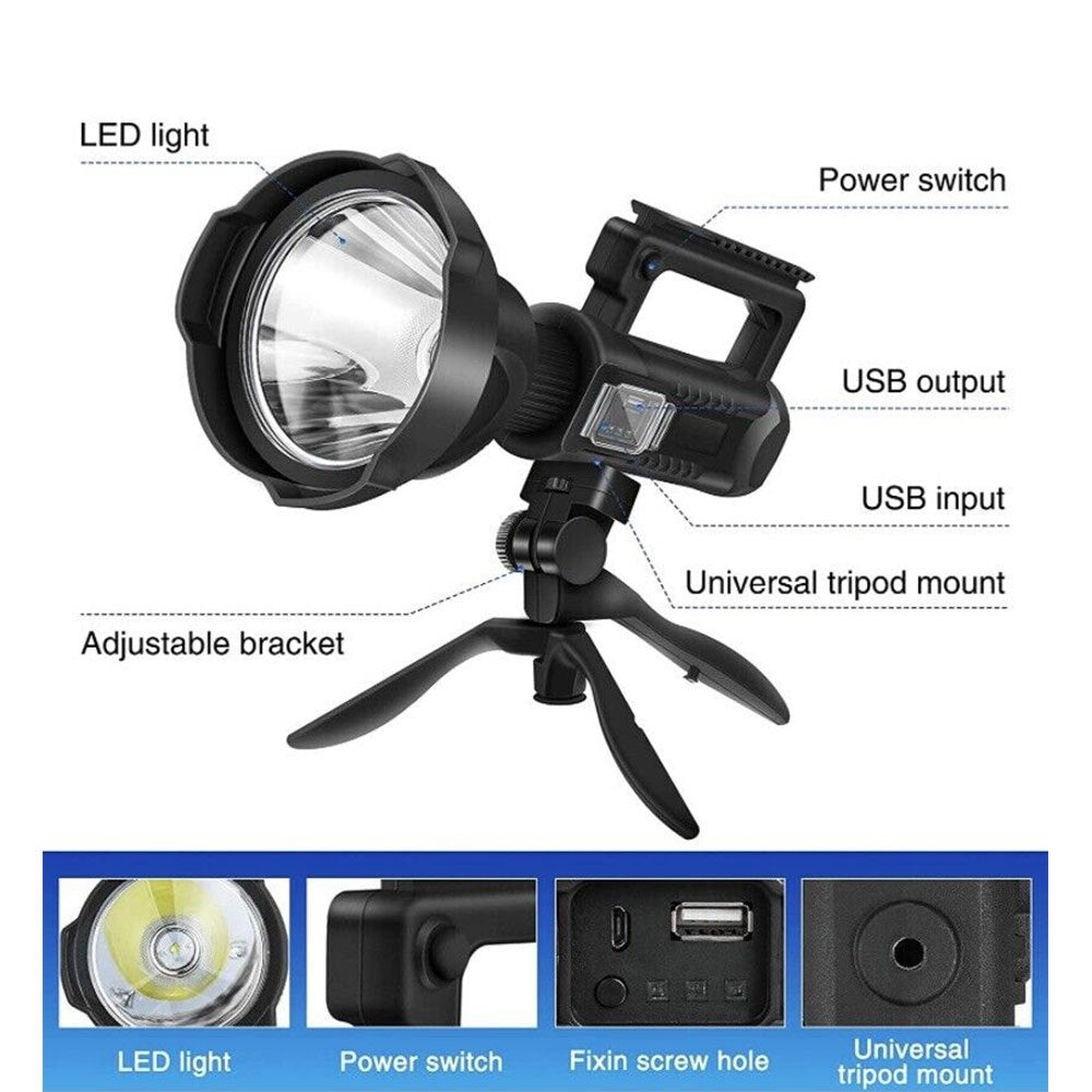 Sports Yours, Multi-function Portable Searchlight with Power Bank - 590