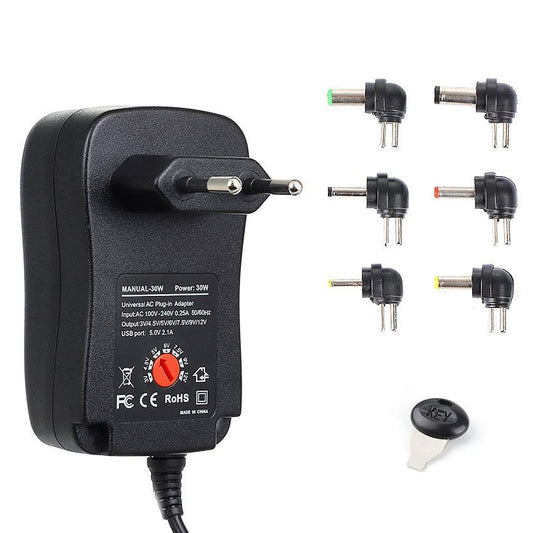 Hay-power Universal Adapter Adjustable AC to DC 30W