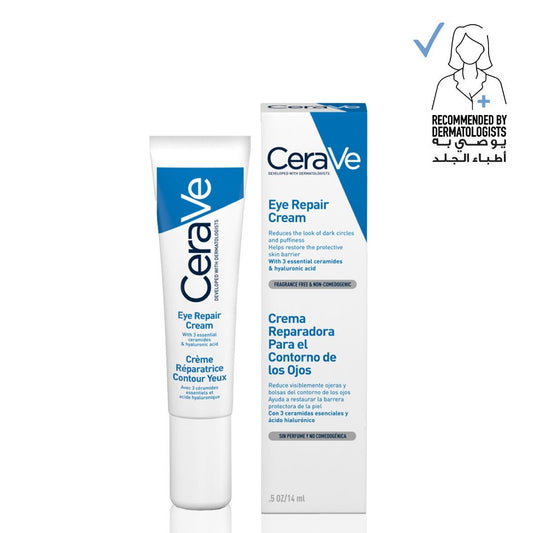Cerave, Eye Repair Cream for Dark Circles and Puffiness with Hyaluronic Acid 14Ml