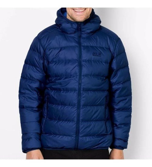 Jack Wolfskin, Men Water Repellent Helium Winter Hiking Trekking Down Softshell Jacket Royal Blue, Available in Different Sizes