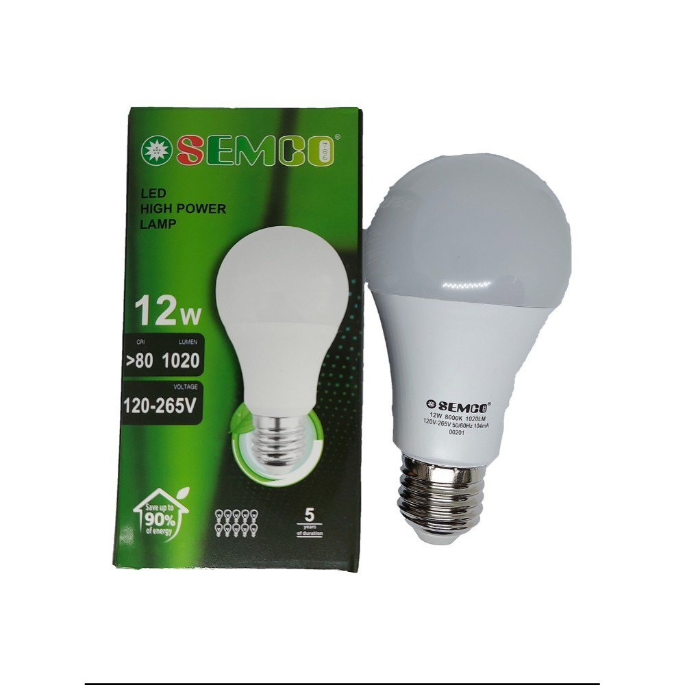 Semco, Led Light Bulb 12W Day Light E27