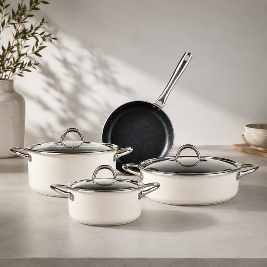 Karaca BioDiamond Basic Granite-Look Cookware Set - 7 Pieces, 153.03.08.1074