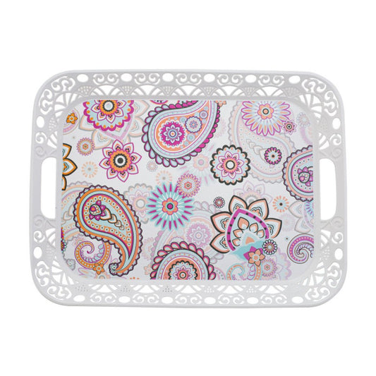 Karaca Bloomy Melamine Rectangular Tray, 153.03.07.9759
