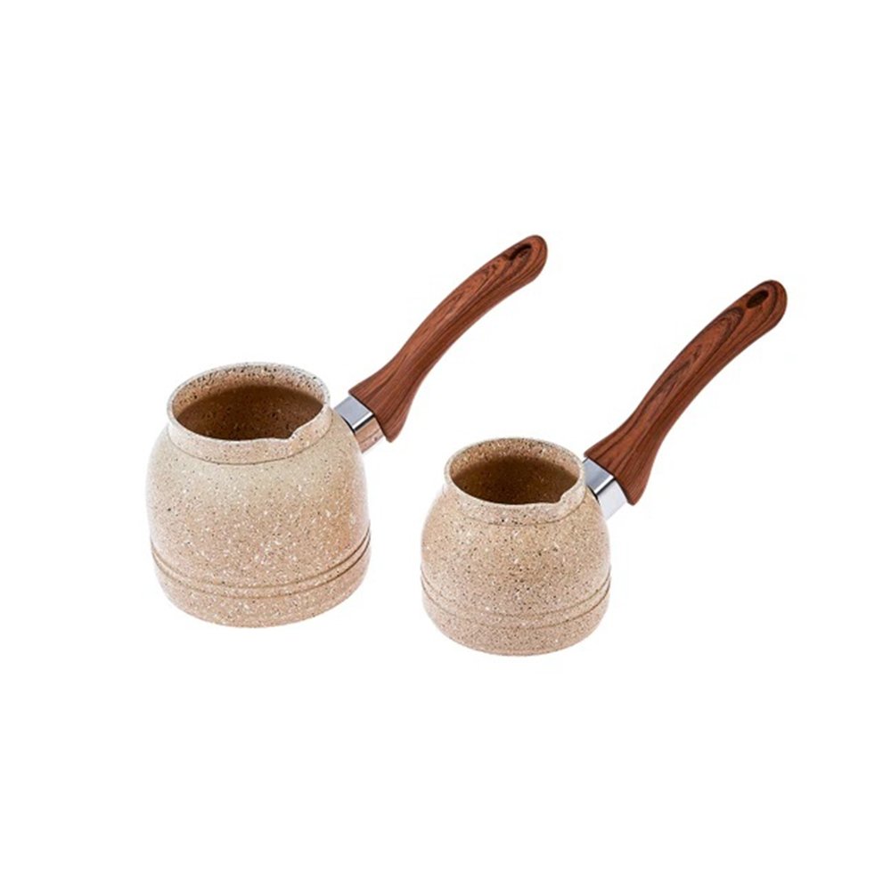 Karaca Woodstone 2Pcs Coffee Pot Set, 153.03.08.1616
