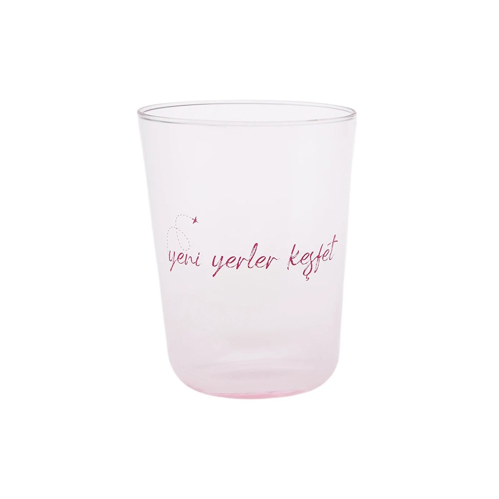 Karaca To-Do Collection Water Glass Pink 250ML, 153.03.08.1797