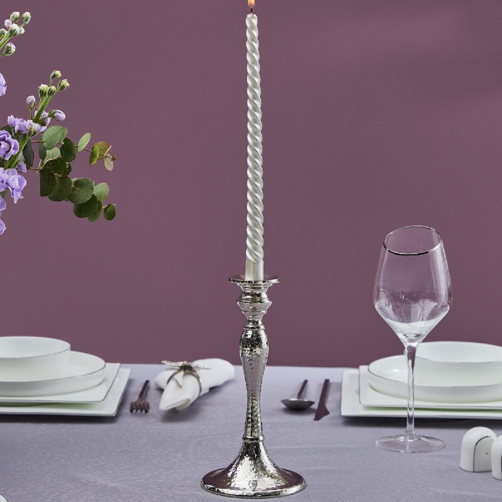 Karaca Home Rena Candlestick 26 cm – Silver, 153.09.01.2144