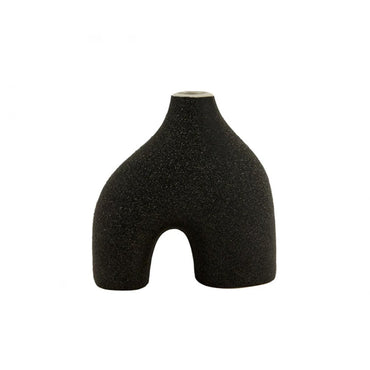 Karaca Cassie Stoneware Black Ceramic Vase 17.5 cm, 153.09.01.2171