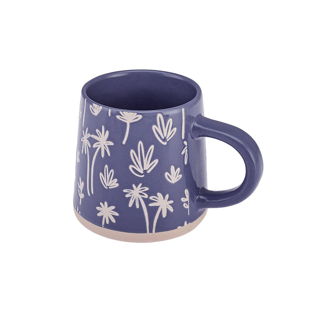 Karaca Palm Mug 380ML Purple, 153.09.01.2853