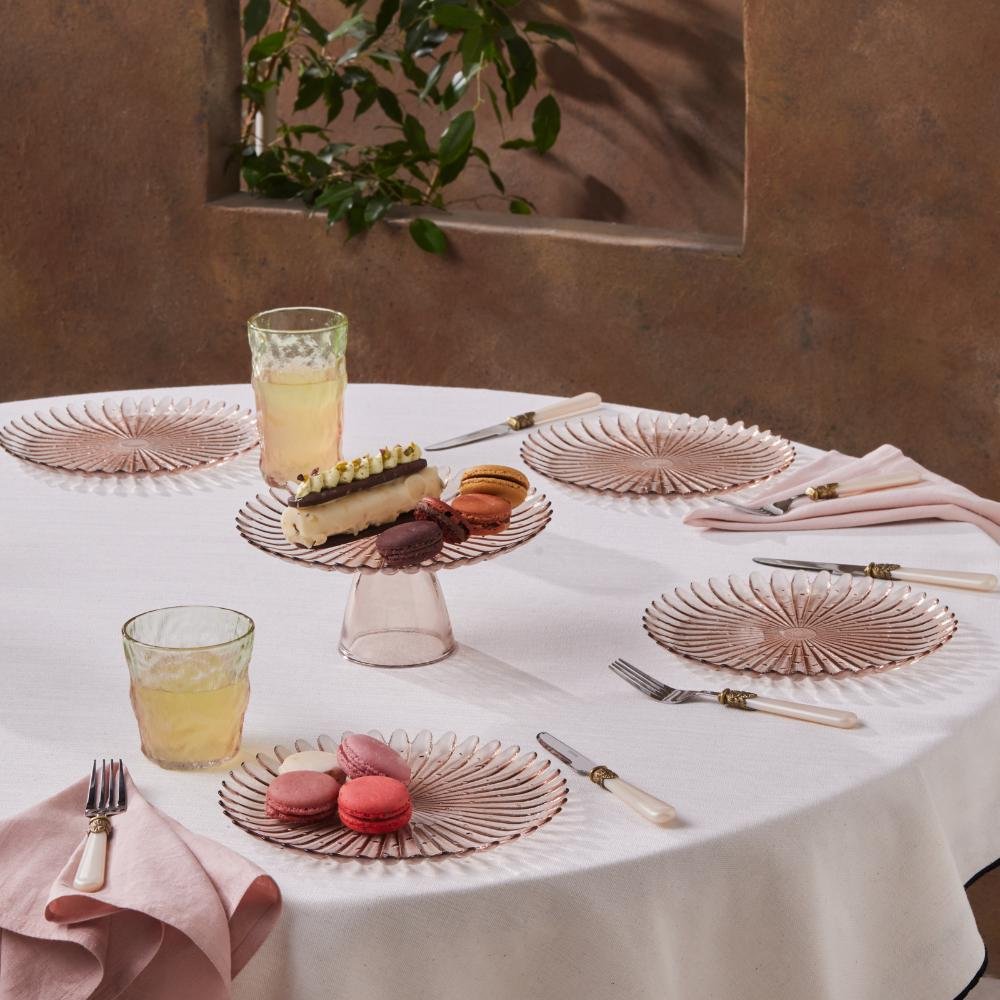 Karaca Emma 7-Piece Glass Cake and Dessert Set | Elegant Serving Set, 153.09.01.6273