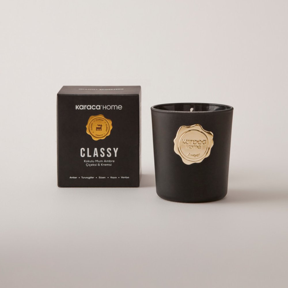 Karaca Home Classy Amber Scented Candle, 153.09.01.7743