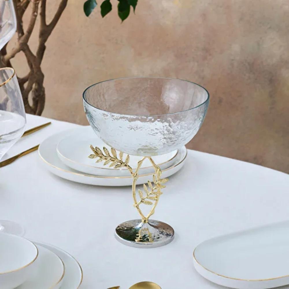 Karaca Home Carmenta Footed Glass Bowl 21 x 18 cm, 153.09.01.9495