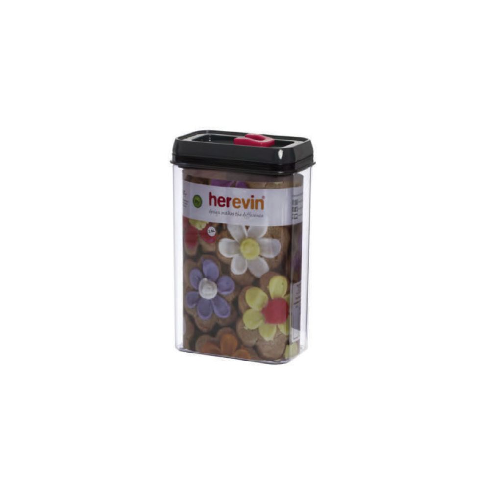Herevin, Storage Canister 2.5Lt Grey With Pink, 161188-560P