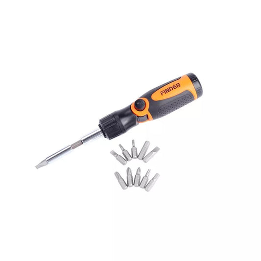 Finder, 14 In 1 Ratchet Screwdriver And Bits Set