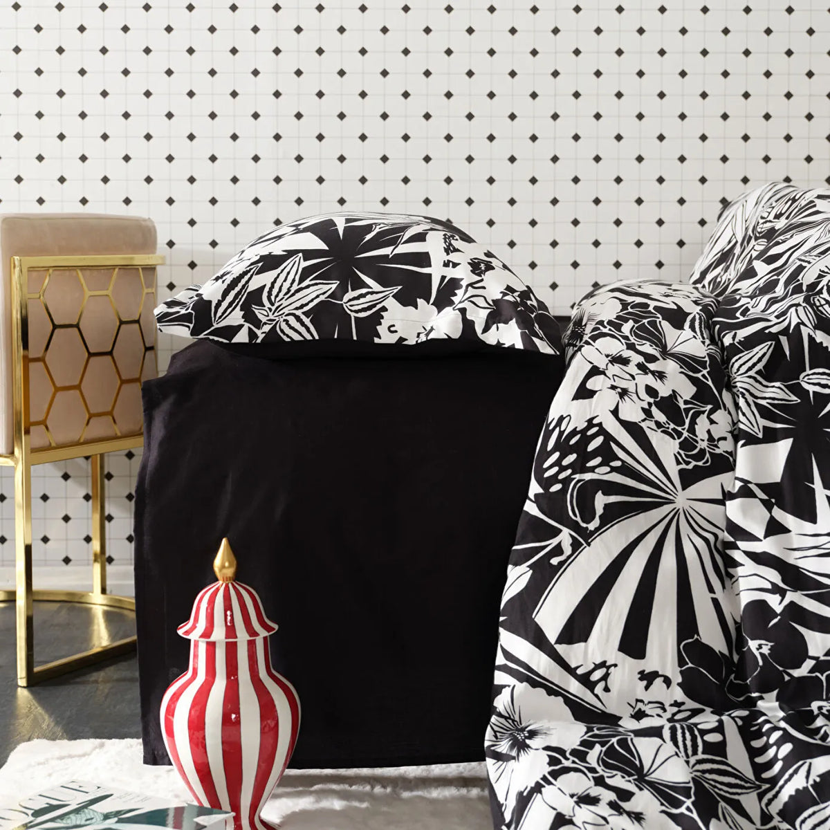 Karaca Home Pio Satin Single Duvet Cover Set - Black, 200.21.01.0032