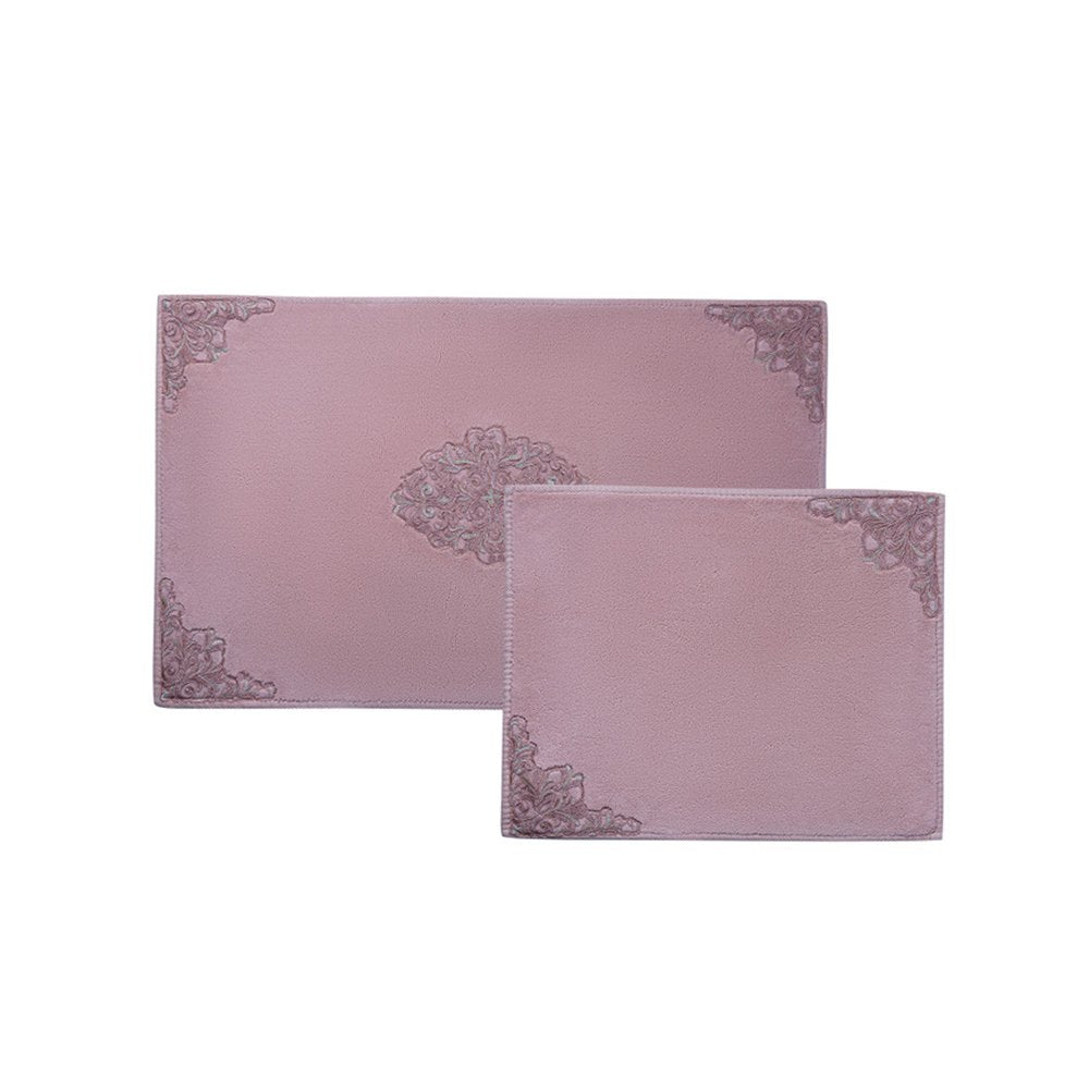Karaca Home Bianca Pudra 2Pcs Lace Bath Mat, 200.15.01.0076