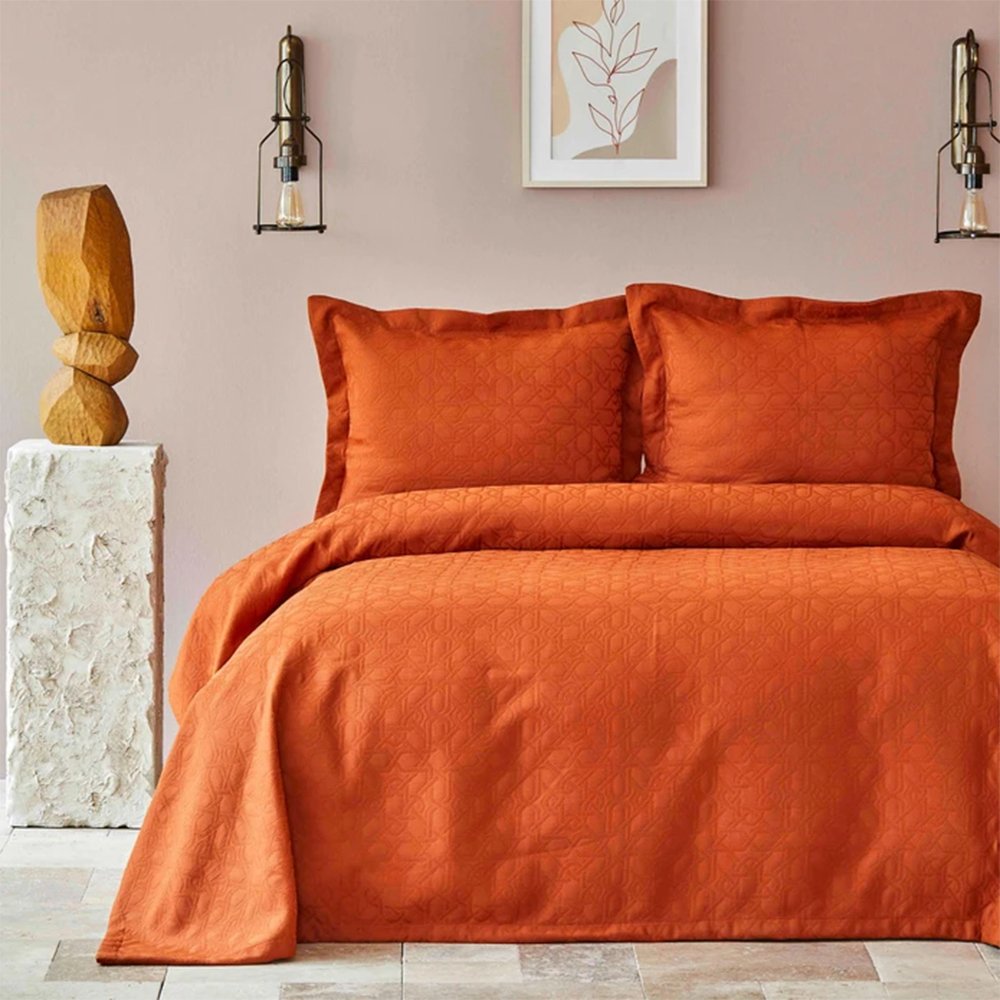 Karaca Home Back To Basic Tile Single Bedspread, 200.18.01.0075