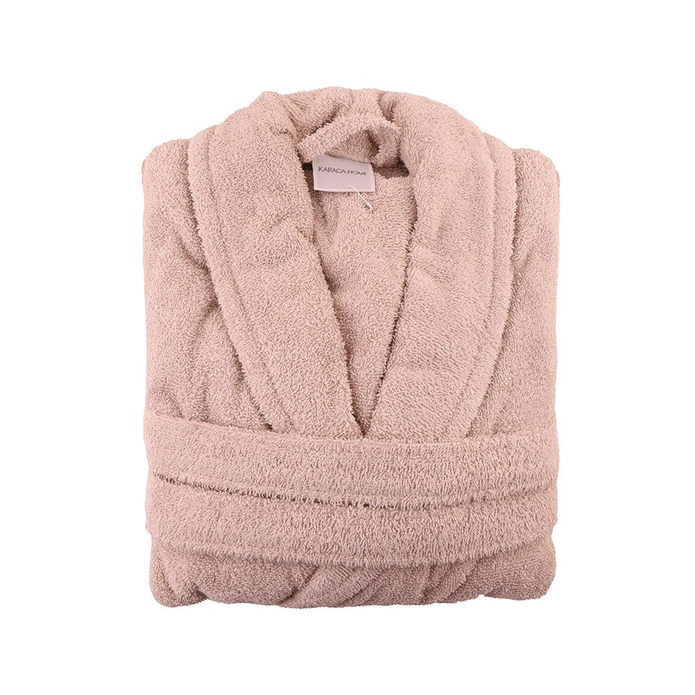 Karaca Home Back To Basic Beige 100% Cotton Bathrobe L/XL - 59x111x54cm, 200.18.01.0234