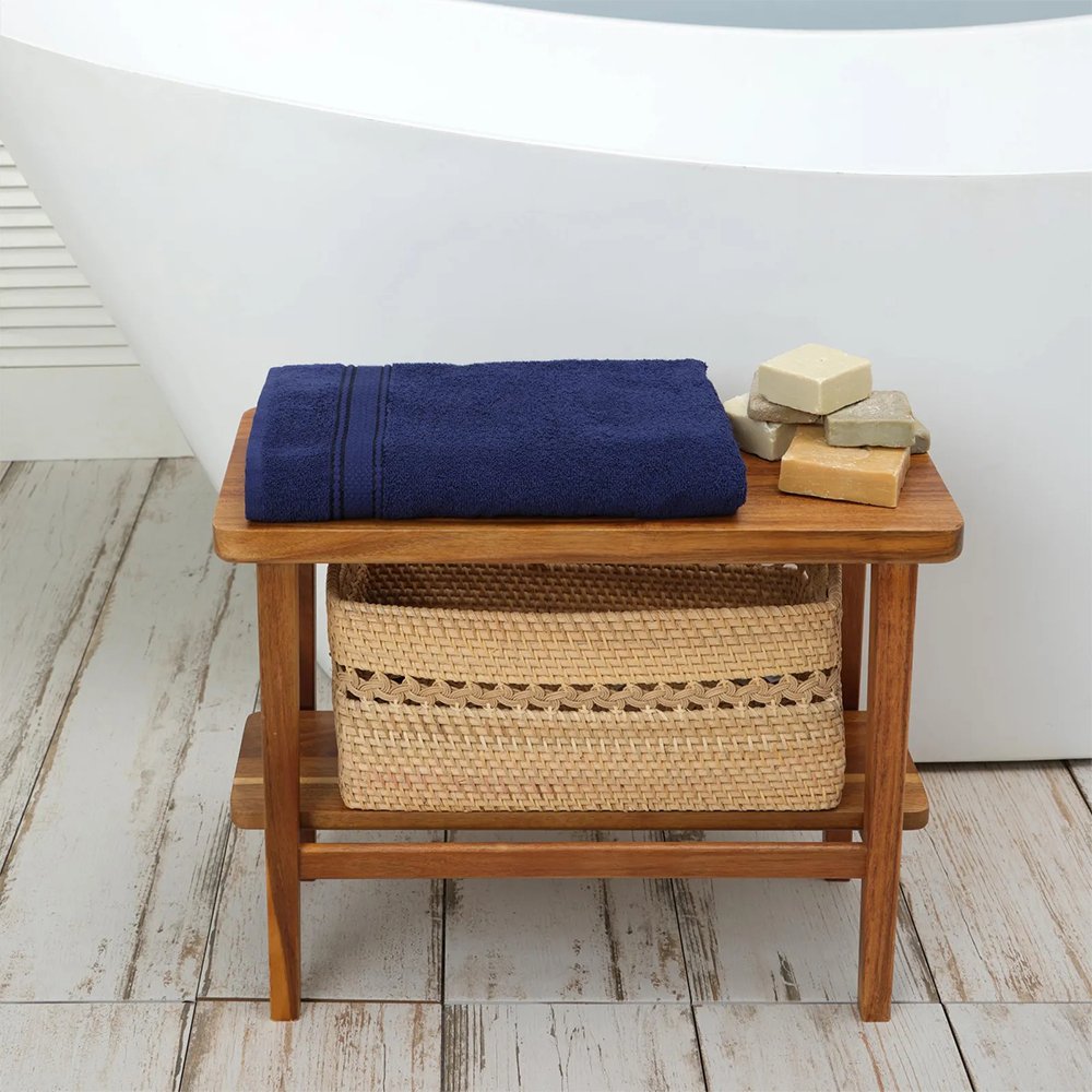 Karaca Home Daily Soft 100% Cotton Bath Towels 70x140cm Navy Blue, 200.20.01.0295