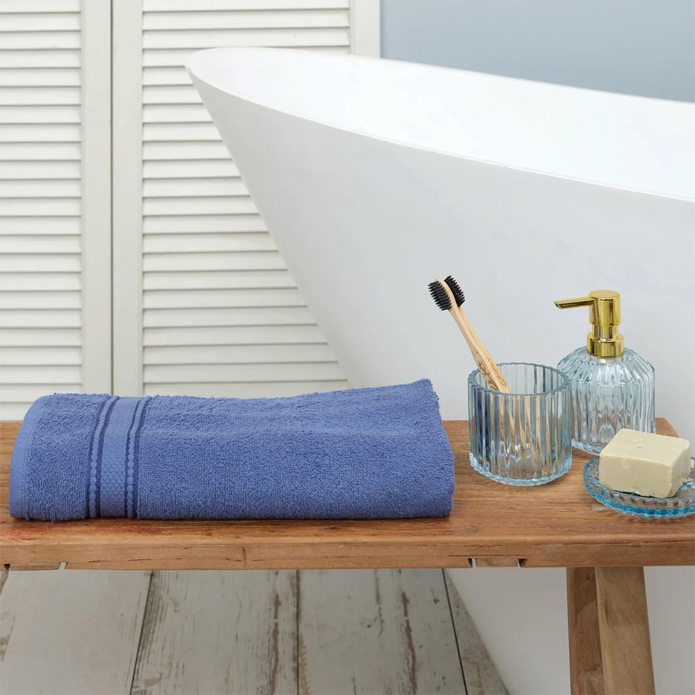 Karaca Home Daily Soft Indigo 100% Cotton Towels 70x140cm, 200.20.01.0298
