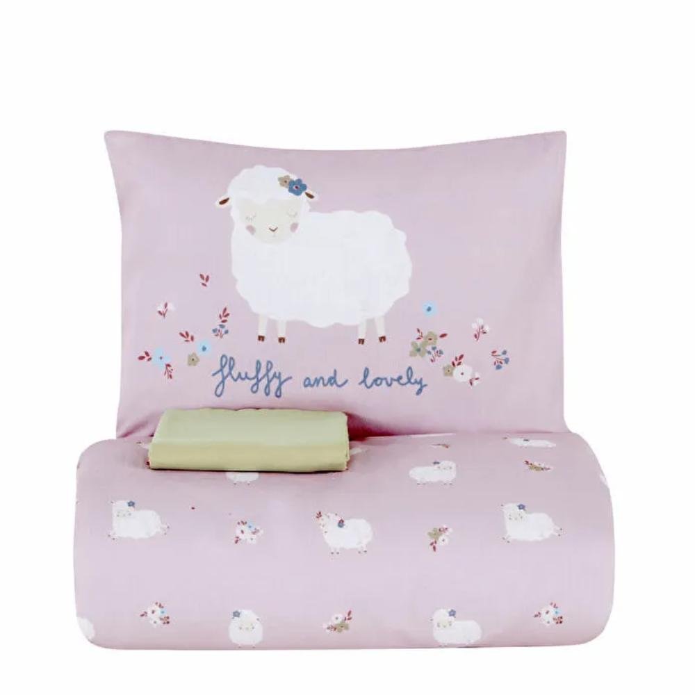 Karaca Home Lovely Sheep 100% Cotton Baby Bedding Set 100 x 150 cm, 200.22.06.0003