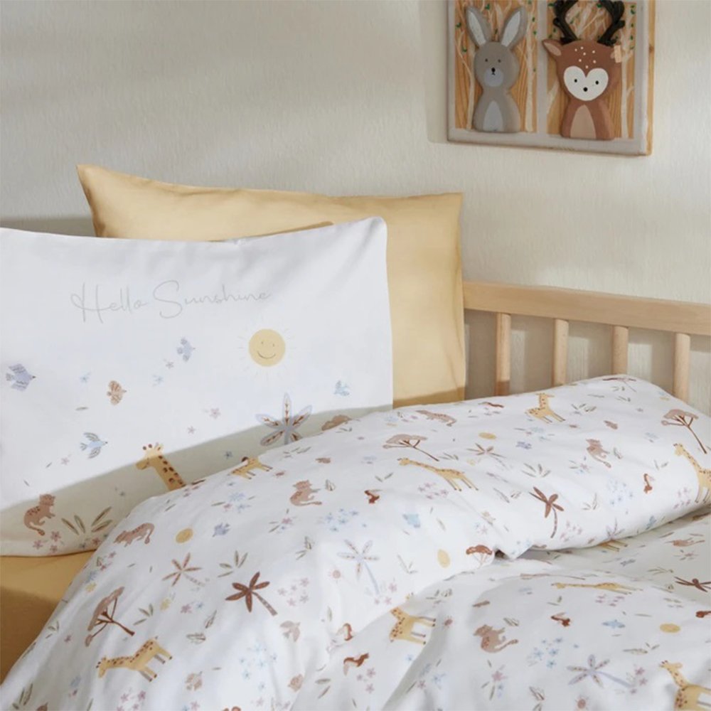 Karaca Home Baby Sunshine 100% Cotton Baby Duvet Cover Set, 200.22.11.0215