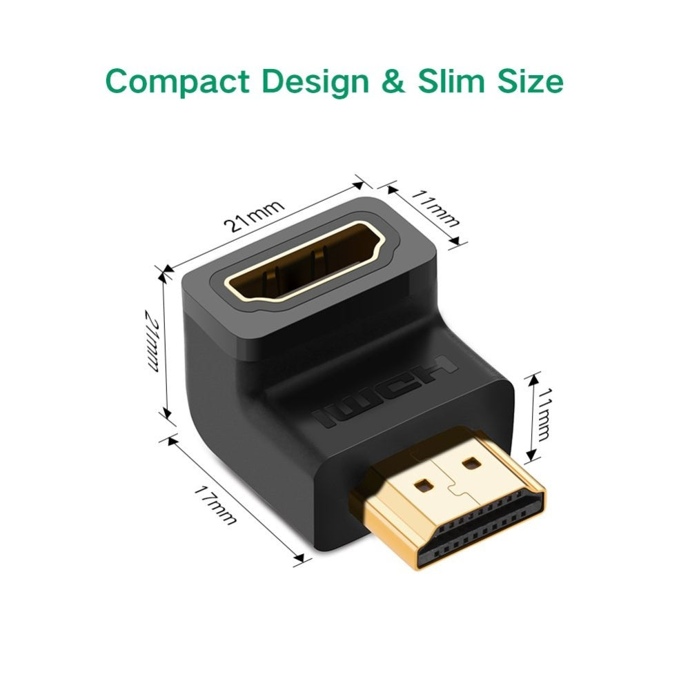 Ugreen, Hdmi Male To Female 90 Degree Ugreen Hd112 - 20109