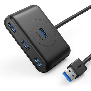 Ugreen, USB 3.0 To 4 Ports USB 3.0 Hub 1M (Data Transfer Up To 5 Gbps)