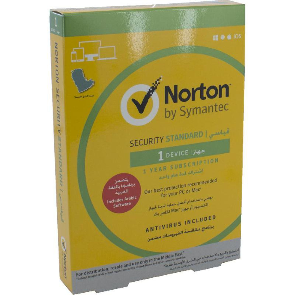 Norton, Security Standard (1User 1 Device 1 Year Subscription), 21378377