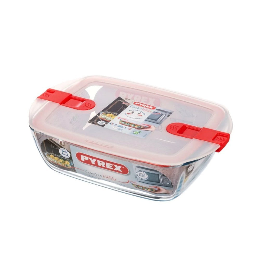 Pyrex, Rectangular Dish 28X20 + Lid Microwave Safe
