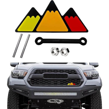 Tri-Color Grille Badge - Toyota Tacoma RAV4 Tundra 4Runner, Available in Different Colors