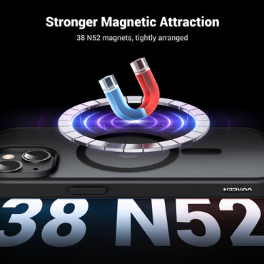 Black Frame Frosted Back Plate Magnetic Protective Case For Iphone 15 Pro Max Ugreen 25400 - 25403
