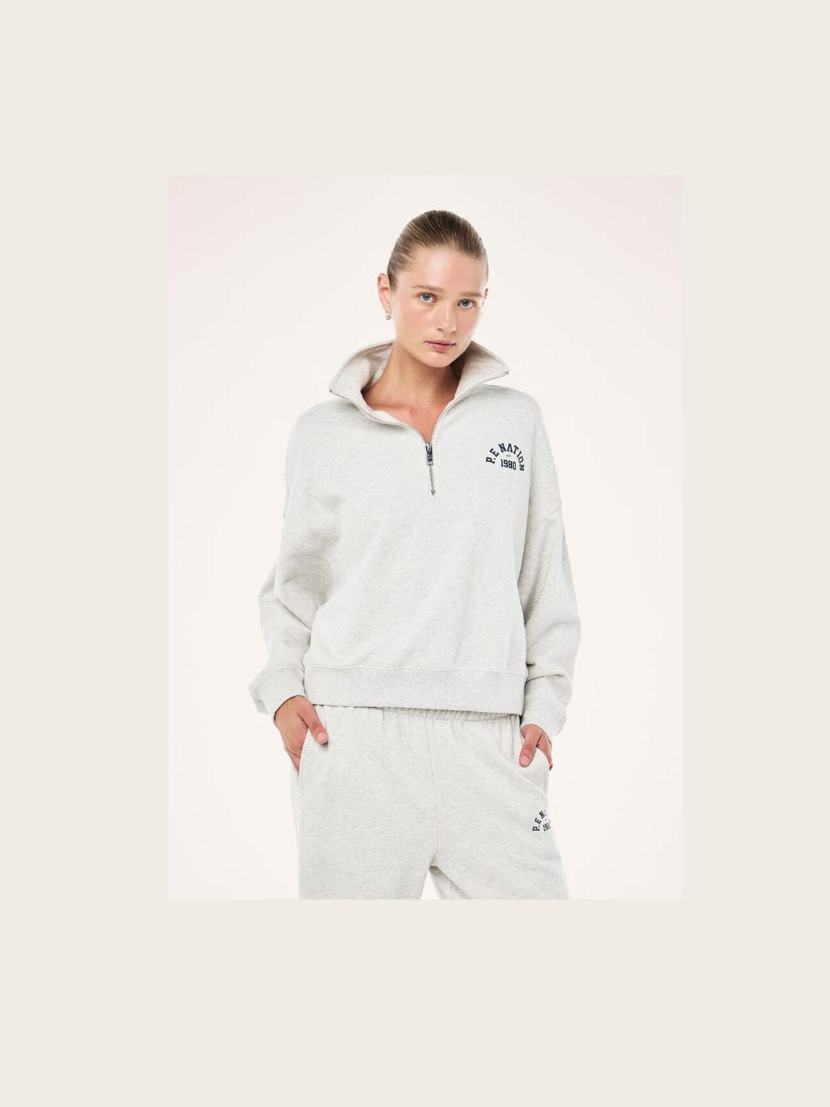 P.E NATION SWERVE ZIP NECK