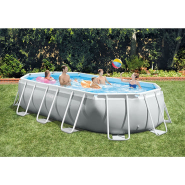 Intex, Prism Oval Frame Pool Oval With Filter Pump + Accessories 6.10 M X 3.05 M X 1.22 M
