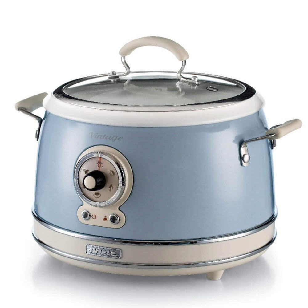 Ariete, Vintage Rice & Slow Cooker,Steam Cooking, Blue, 2904/05