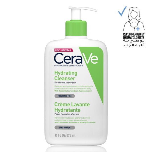 Cerave, Hydrating Cleanser for Normal to Dry Skin with Hyaluronic Acid, Available in Different Sizes