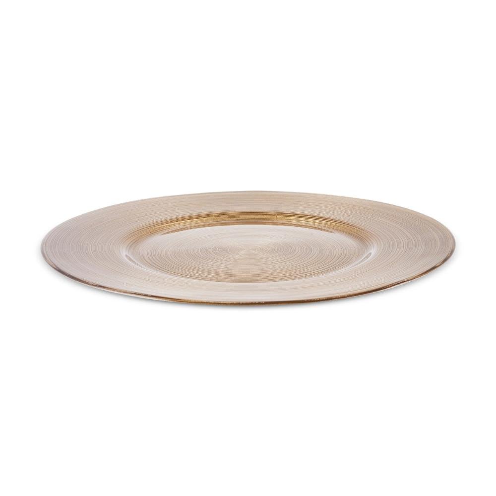 Karaca Home Premium Round Placemat 33 cm - Gold, 300.22.02.0252