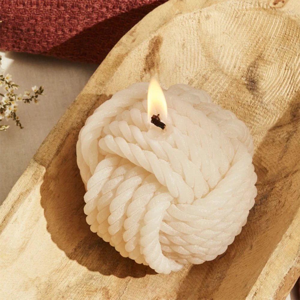 Karaca Home Rope Candle - Cream Paraffin